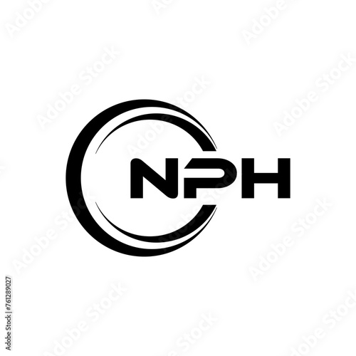 NPH Logo Design, Inspiration for a Unique Identity. Modern Elegance and Creative Design. Watermark Your Success with the Striking this Logo. photo