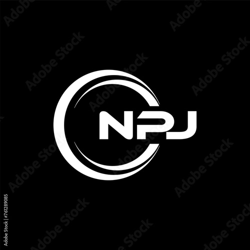 NPJ Logo Design, Inspiration for a Unique Identity. Modern Elegance and Creative Design. Watermark Your Success with the Striking this Logo. photo