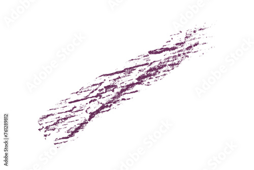 Fototapeta Naklejka Na Ścianę i Meble -  Draw a dark purple pencil line separately on a transparent background.