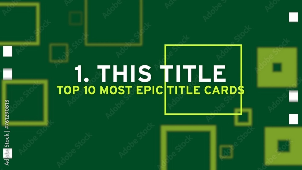 Modern Kinetic Typography Animated Shapes Title Card Stock Template ...