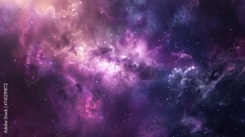 Beautiful realistic space nebula galaxy scene background. AI generated image