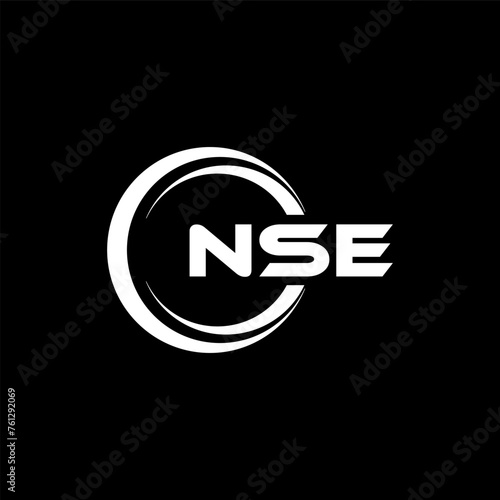 NSE Logo Design, Inspiration for a Unique Identity. Modern Elegance and Creative Design. Watermark Your Success with the Striking this Logo. photo