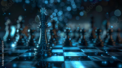 Chess, digital concept design  photo