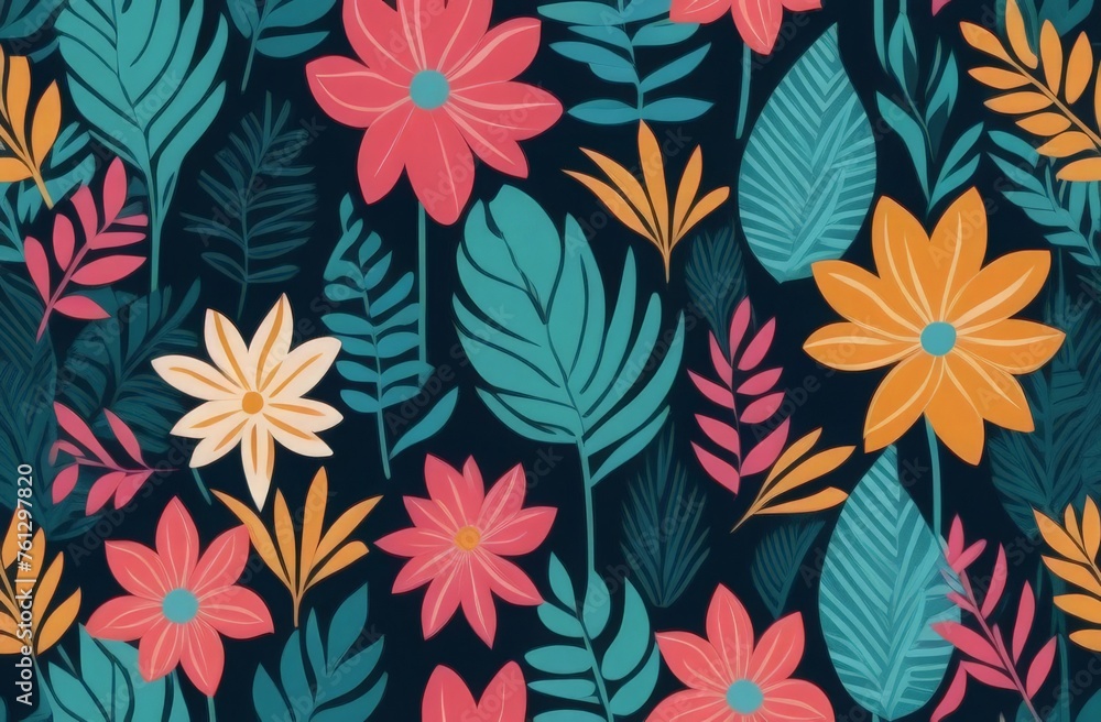 seamless pattern with flowers seamless pattern with flowers