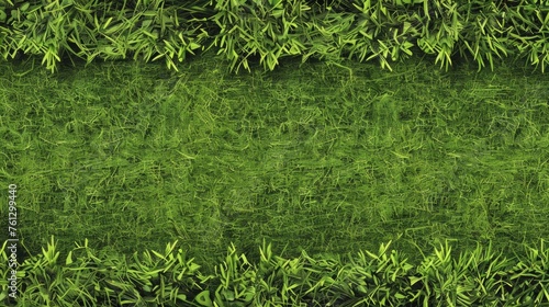 Green grass border for design. Generative AI