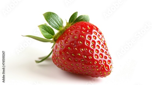 Isolated strawberry. Generative AI