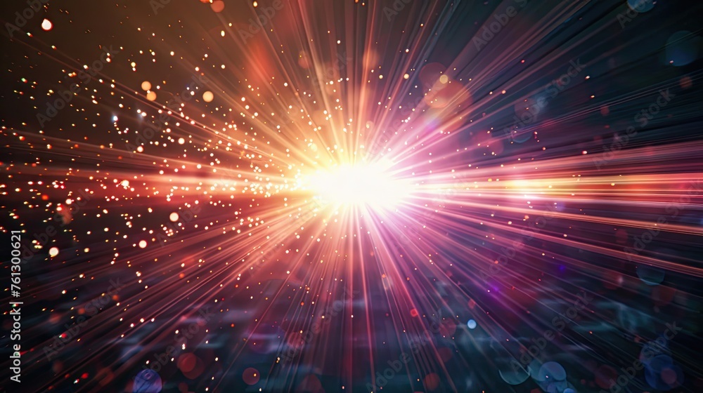 Light flare effect. Generative AI Light flare effect. Generative AI