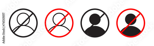 Social Media Account Cancellation. No Online Profile Symbol. Incorrect User Account Prohibition