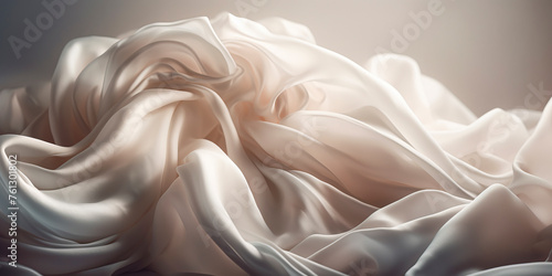 Gently Folded Silks: Captivating Images of Luxurious Textures photo