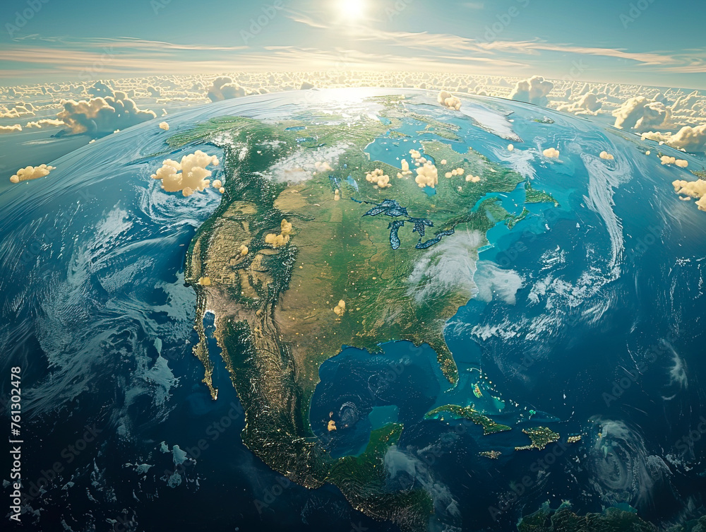 Stunning 3D Rendering of Earth from Space: A Visual Masterpiece