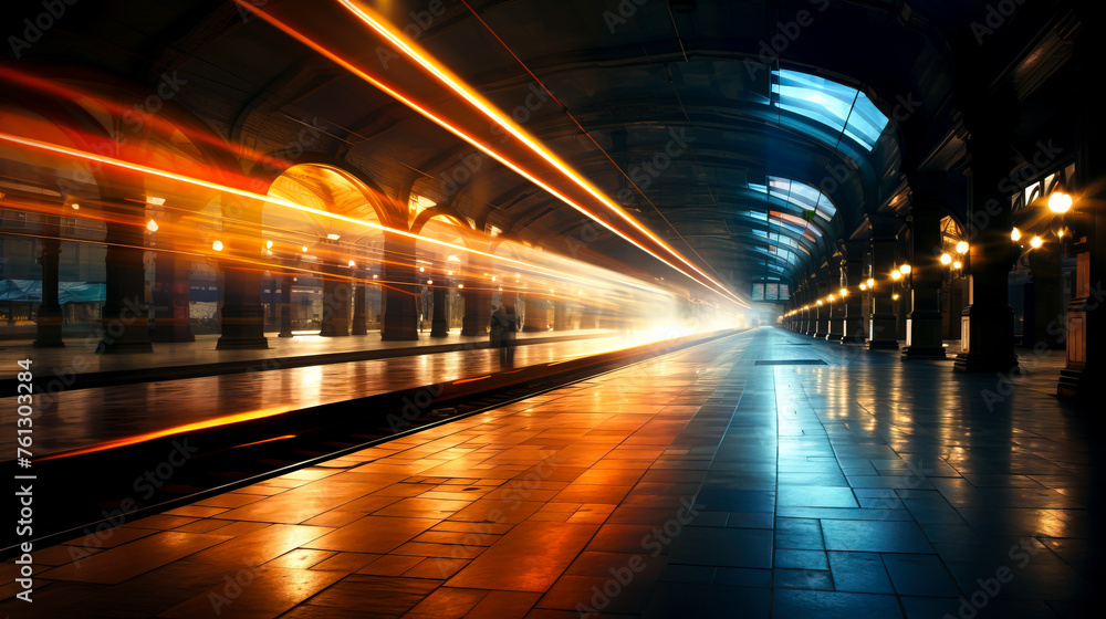 Speeding Through Motion: Capturing the Dynamic Energy of Passing Trains on a Station Platform