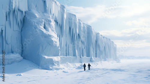 Frozen Wonderland: Capturing the Majestic Ice Walls of Antarctica photo