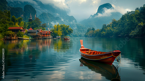 Serene Splendor: Captivating Landscapes of Thailand's Majestic Mountains, Rivers, and Seas photo