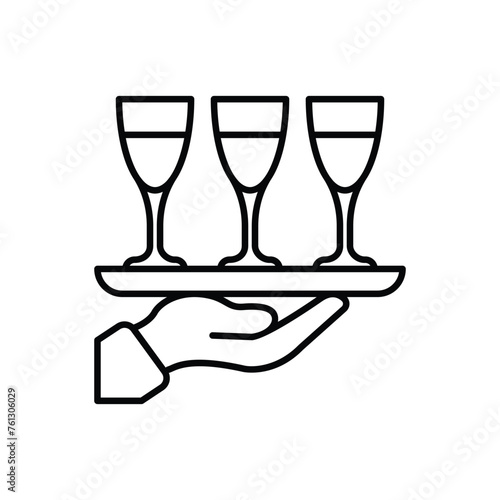 Thin Line Drinks vector icon