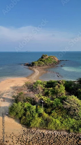 Aerial View of Ko Kruai Island, Ko Samet, Thailand: Drone Perspective photo