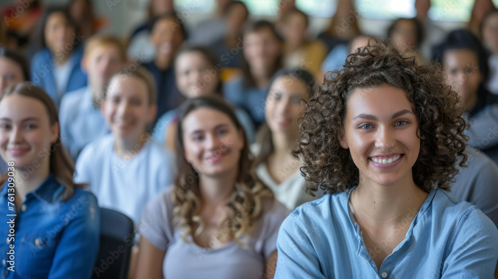 Obraz premium portrait of a smiling students