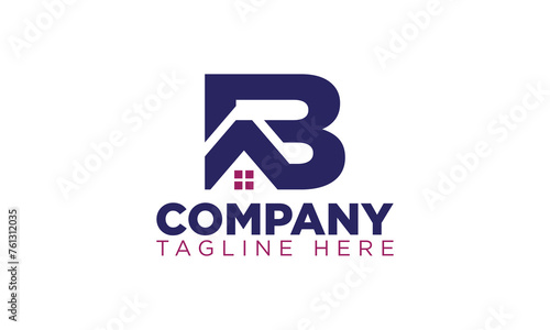 AB letter modern real estate home vector logo icon template design