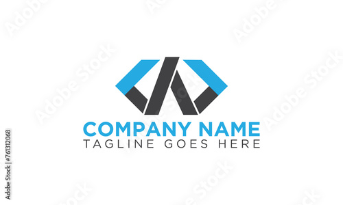 A letter modern web developer vector logo icon template design