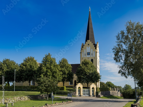 Church in Svanninge near Faborg on Funen  Denmark.