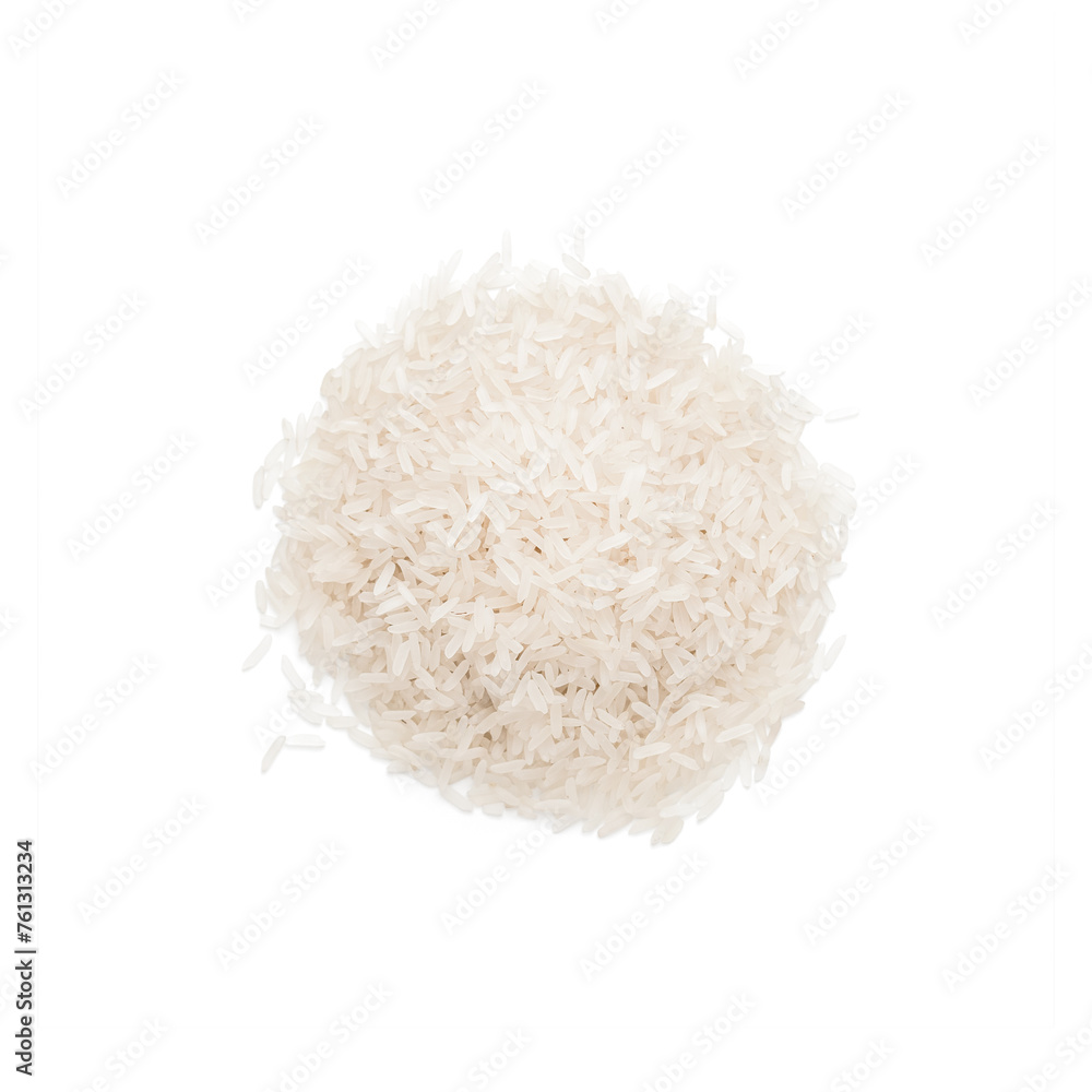 Heap of dry uncooked white long-grain rice. Top view. High quality photo. Heap of dry uncooked white long-grain rice. Top view. High quality photo.