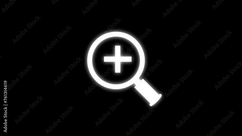 Magnifying glass zoom icon. zoom in icon background animated. Magnifying glass zoom icon. zoom in icon background animated.