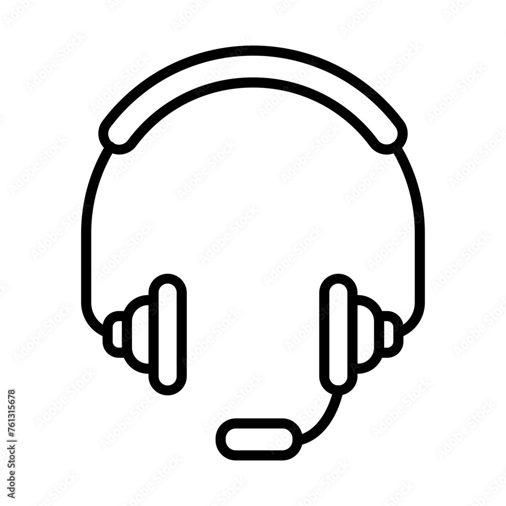 Headphone line icon Headphone line icon