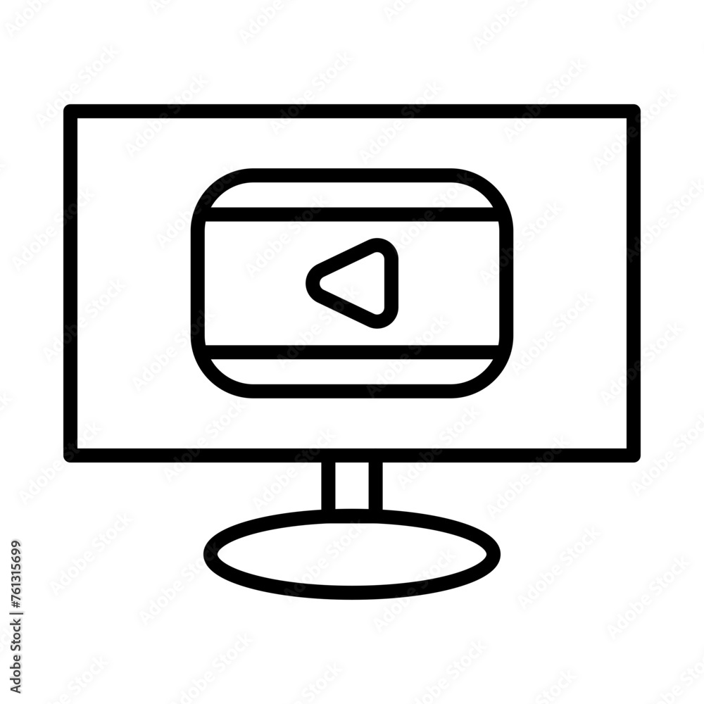Video line icon Video line icon