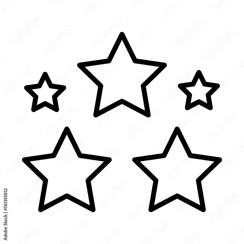 Star line icon Star line icon