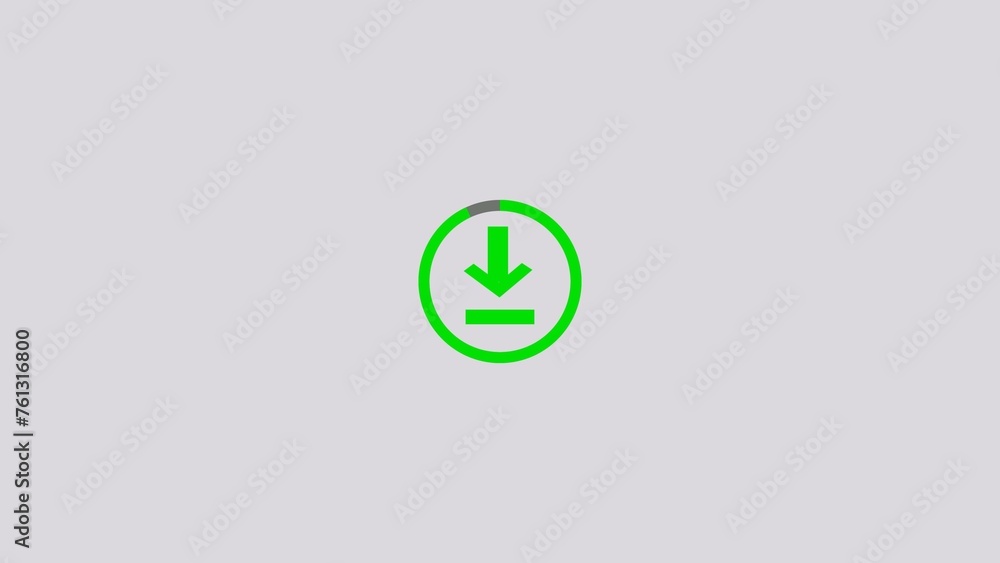 Unique download logo with glowing effect on transparent background Unique download logo with glowing effect on transparent background