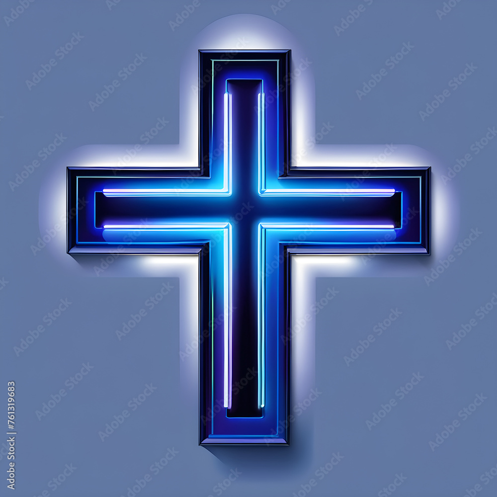 Indigo Radiance: Exploring the Artistry of Indigo Neon Crosses(Generative AI) Indigo Radiance: Exploring the Artistry of Indigo Neon Crosses(Generative AI)