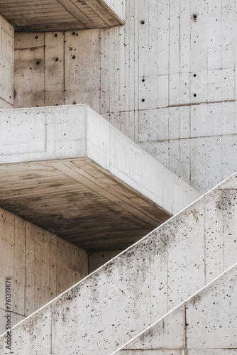 Detail of modern architecture. modern minimal concrete pattern. generative ai