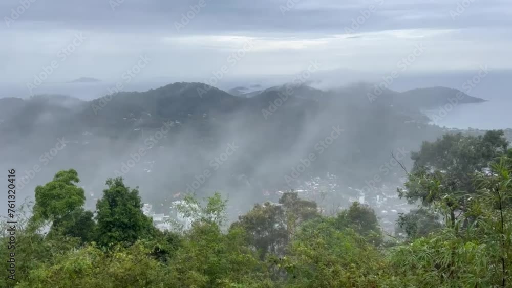 Fog in the mountains of Phuket Fog in the mountains of Phuket