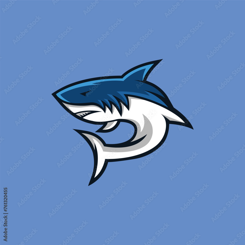 Vector shark mascot logo illustration Vector shark mascot logo illustration