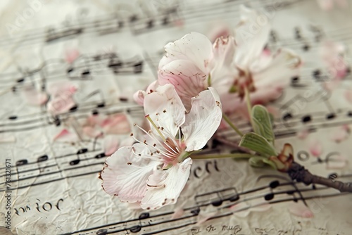 A delicate blossom emitting soft music enchanting all who come near