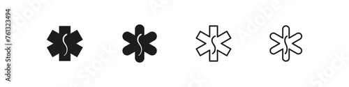 Pharma snake vector icon. Pharmaceutical flat and outline icons.