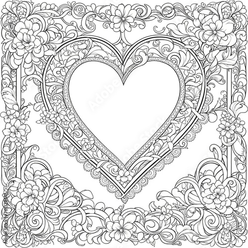 Coloriage de cœur