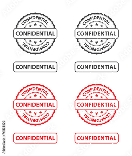 cofidential rubber stamp icon