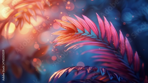 Close Up of Plant With Water Droplets