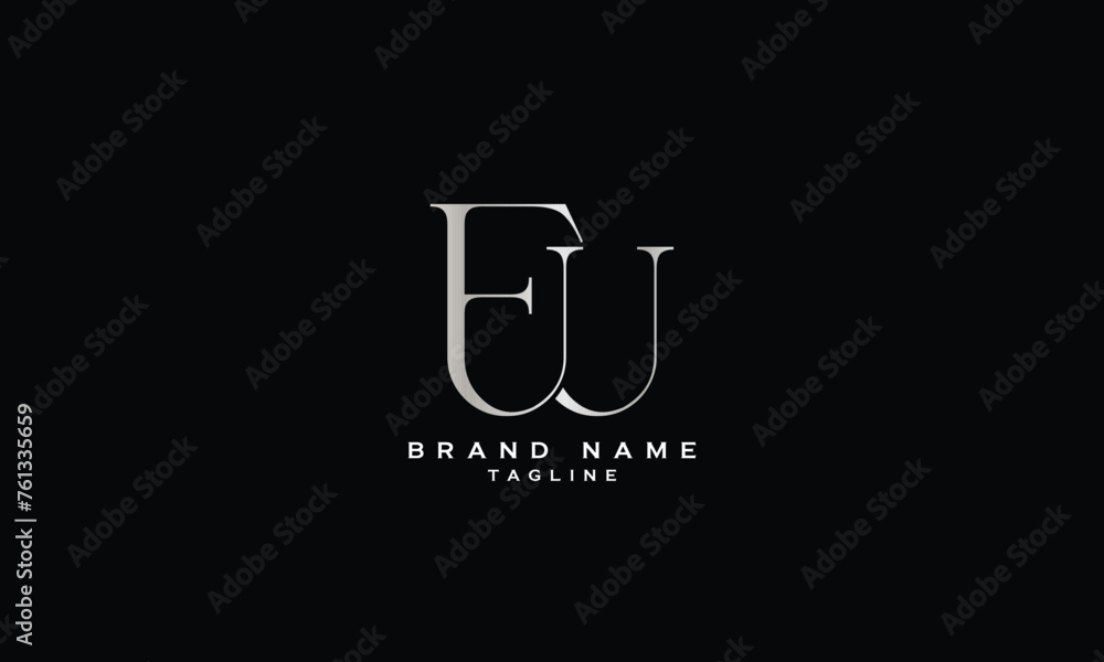 EW, WE, EU, UE, FW, WF, Abstract initial monogram letter alphabet logo design EW, WE, EU, UE, FW, WF, Abstract initial monogram letter alphabet logo design