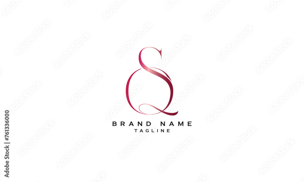 SQ, QS, Abstract initial monogram letter alphabet logo design SQ, QS, Abstract initial monogram letter alphabet logo design