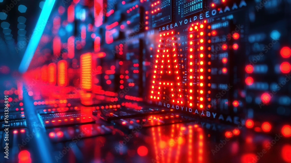Ai word letters on light screen, Ai technology and personal assistant trend concept, abstract background with copy space, Generative Ai Ai word letters on light screen, Ai technology and personal assistant trend concept, abstract background with copy space, Generative Ai