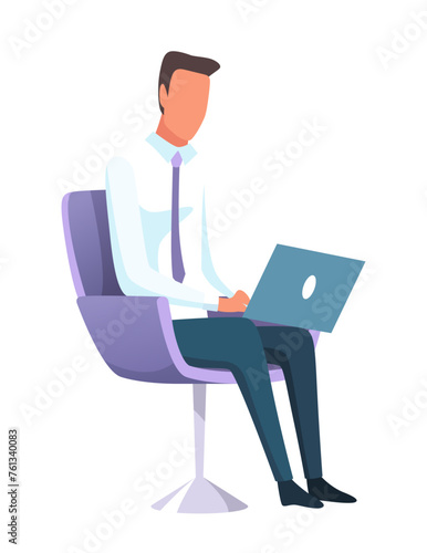 Speaker talking. Discussion, stage, candidate flat vector illustration. Public speech and politics concept for banner, website design or landing web page