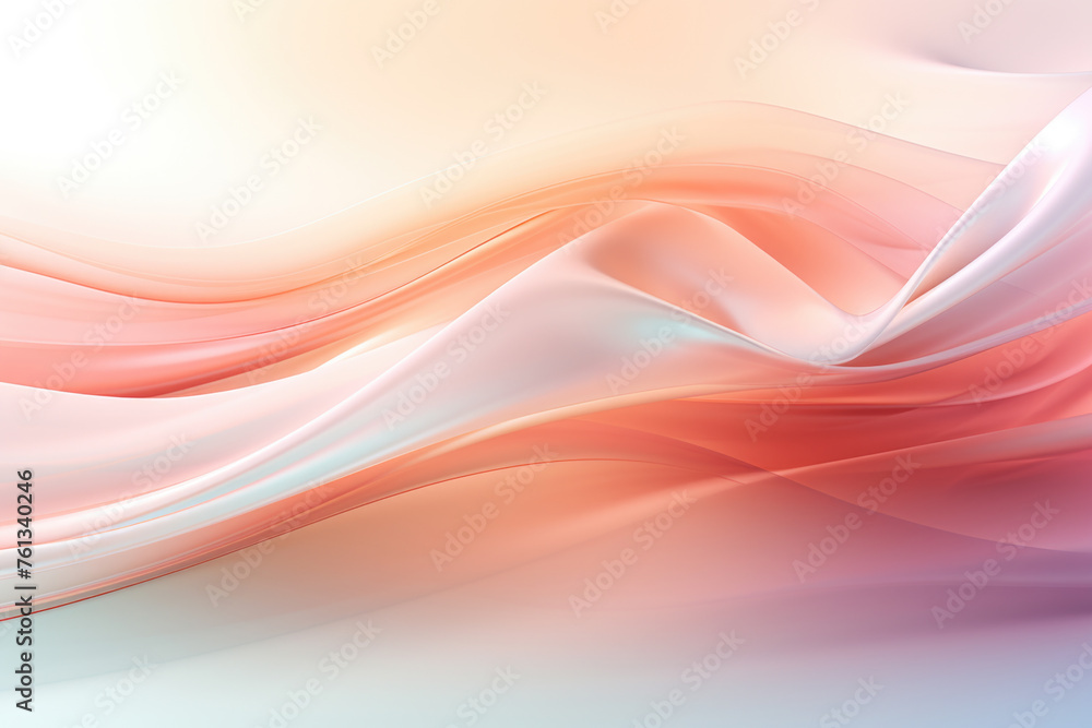 Naklejka premium Pink and white background with wave pattern