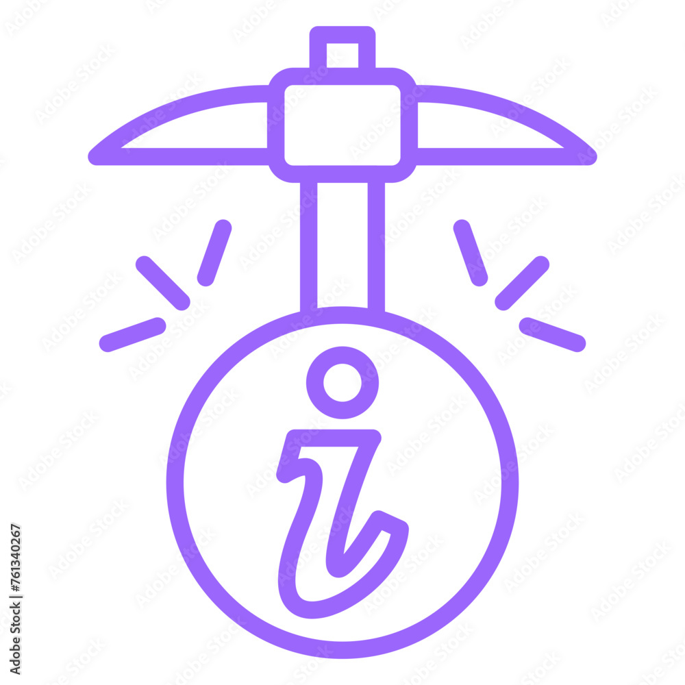 Information Mining Icon Style Information Mining Icon Style