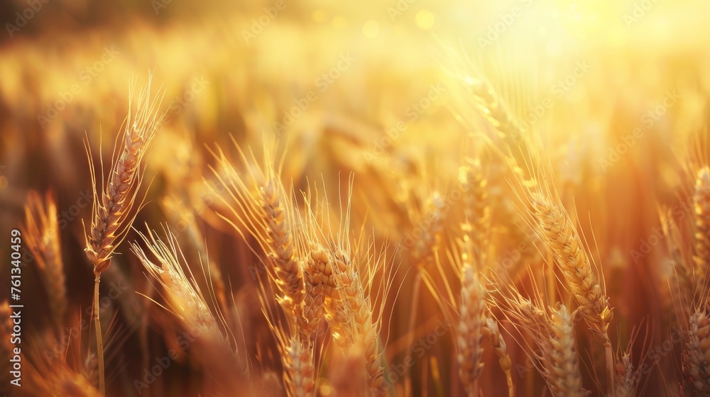 Field of ripe wheat in sunlight, organic farming concept. Field of ripe wheat in sunlight, organic farming concept.