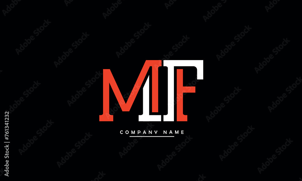 MF, FM, M, F Abstract Letters Logo Monogram