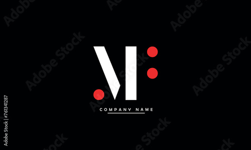 MF, FM, M, F Abstract Letters Logo Monogram