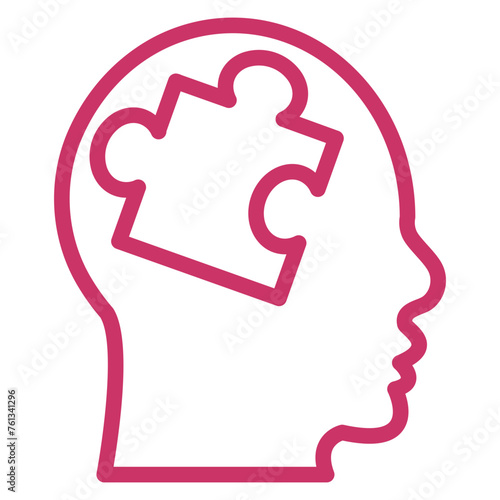 Mental Disorder Icon Style