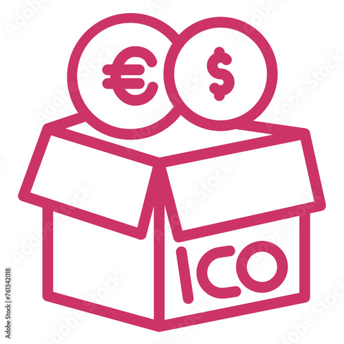 Initial Coin Offering Icon Style