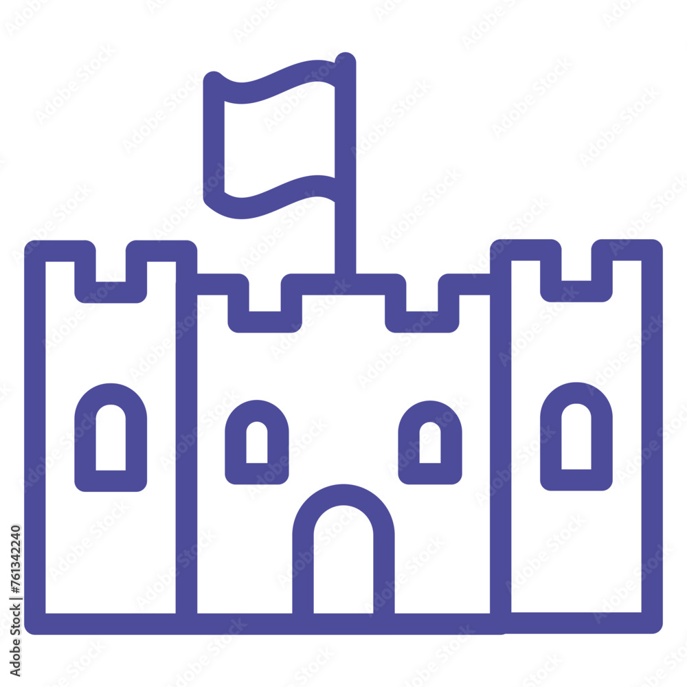 Castle Toy Icon Style
